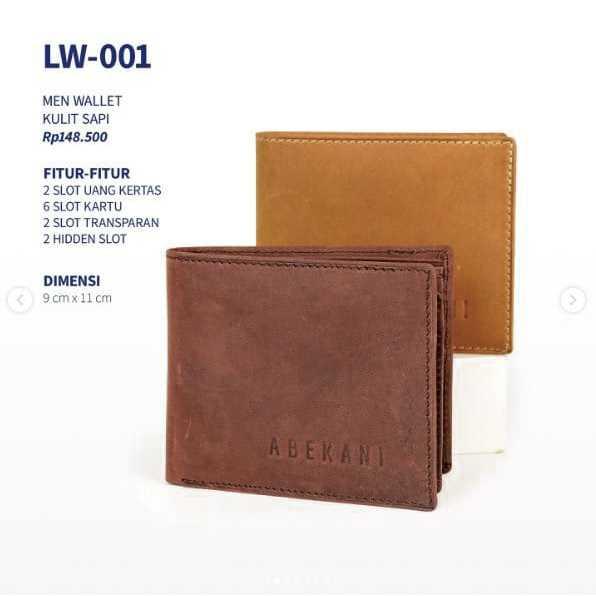 Dompet Kulit Abekani Pria Lw-001 (Best Quality)