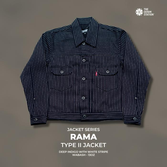 The Denim Station - Rama Sashiko Wabash Denim Jacket Type Ii (Ready Stock) (Best Quality)