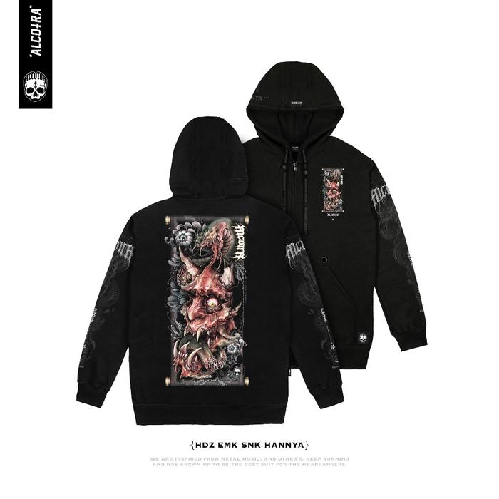 Hdz Emk Snk Hannya // Hoodie Zipper Emaki Snake Hannya // Hoodie Zipper Alcotra (Best Quality)
