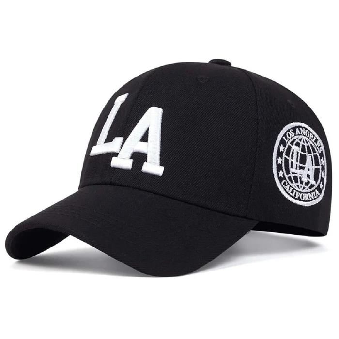 Editor's Choice Unisex LA Letter Embroidery Snapback Baseball Caps for Men Women Spring and Autumn O