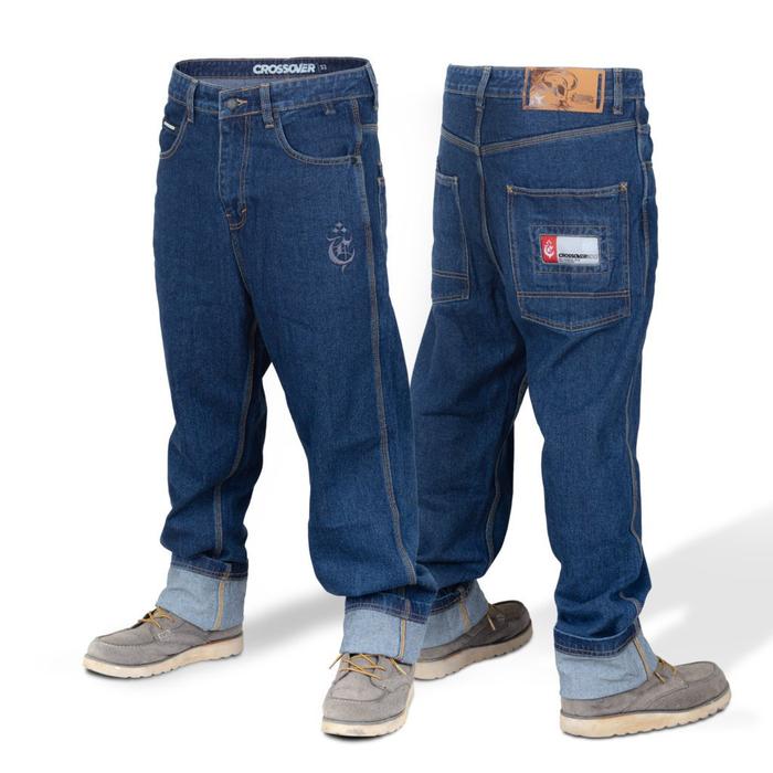 Baggy Pants Denim Crossover “B-Steady” Blue Wash (Best Quality)