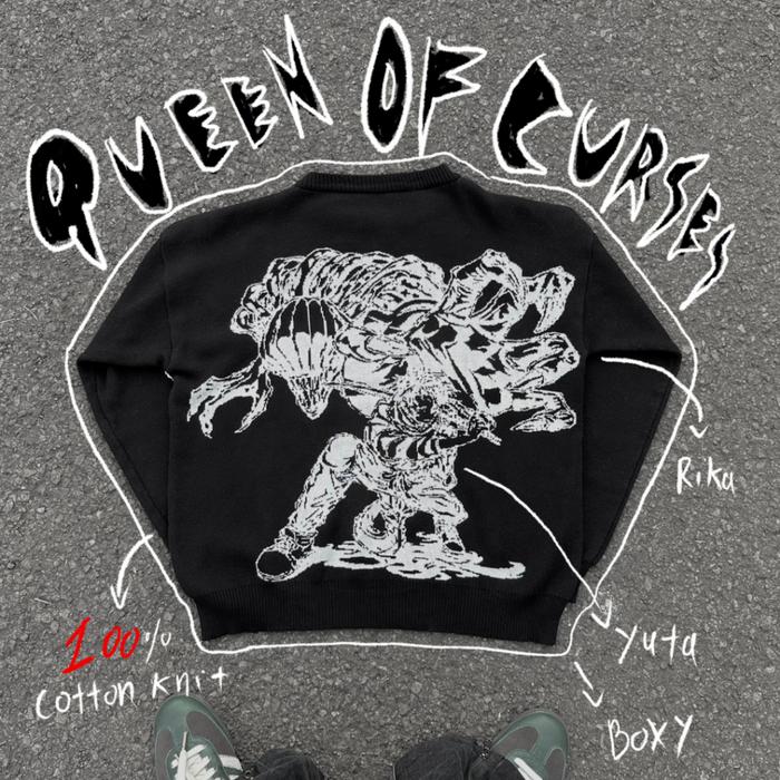 Hishiro'S Signature Queen Of Curses Knit Sweater (Yuta) (Best Quality)