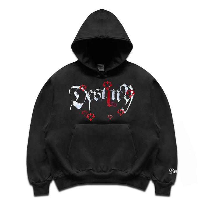 Roofair Hoodie Boxy Oversized Heavyweight Black - Destiny (Best Quality)