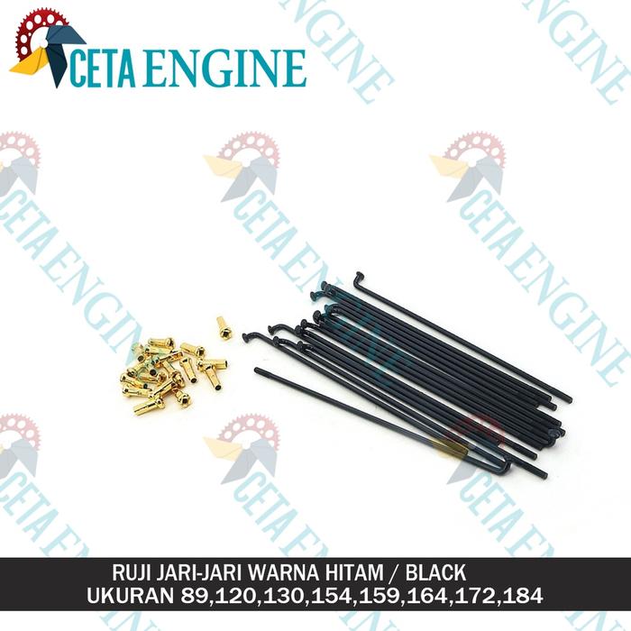 [ BISA COD ] RUJI JARI JARI VELG HITAM BLACK RING SEMUA UKURAN JERUJI MOTOR VELEG PELEK PLEK VLEK DU
