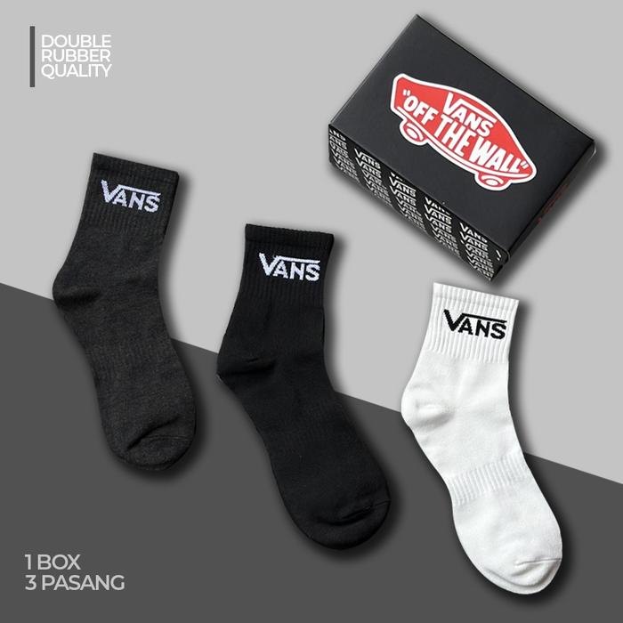 TERLARIS!! VANS SOCK QUARTER ORIGINAL/VANS SOCK QUARTER /KAOS KAKI VANS ORIGINAL INDONESIA BNWB 100%