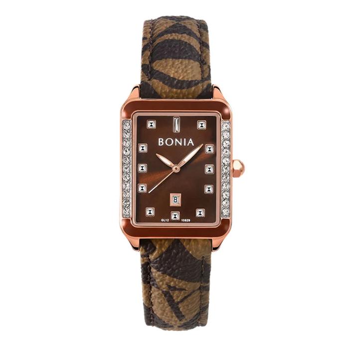 JAM WANITA BONIA ORIGINAL BNB10829-2547S BNB10829 2547S BROWN ROSEGOLD