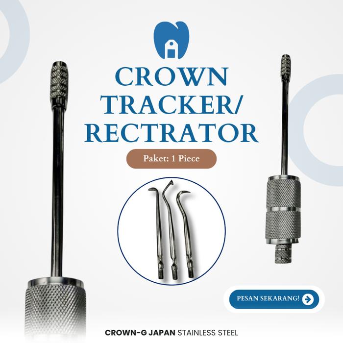 Dental Tracker Crown Manual 3 Tips / Retractor Manual - Crown Remover Manual Pelepas Mahkota Gigi //