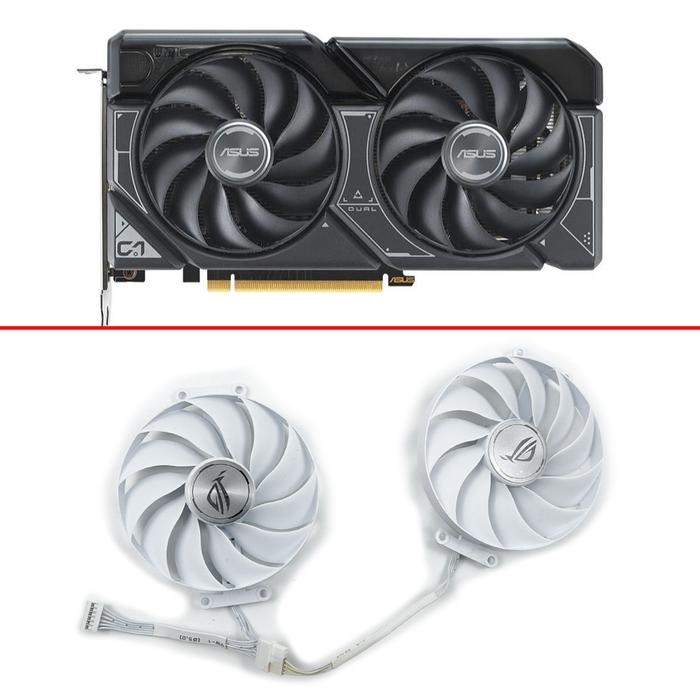 Cooling Fan DIY 90mm 6pin FD9015U12D RTX4060 4060Ti GPU Cooler For ASUS GeForce RTX 4060 Ti DUAL 407