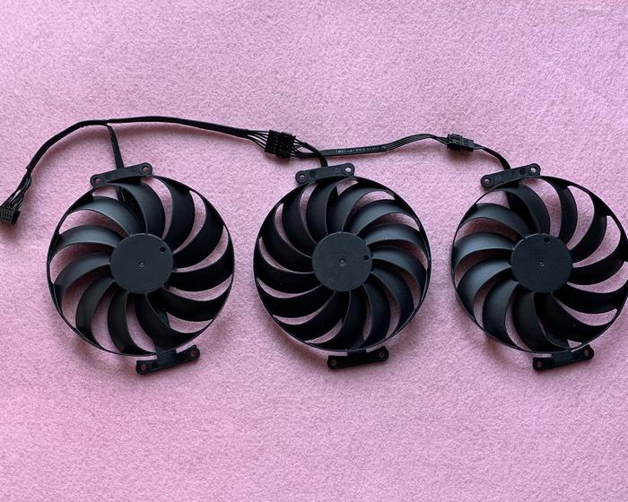 R284 T129215SU 95mm Video Card Triple Fan Replacement 0.50A 7Pin for ASUS Geforce ROG STRIX RTX 3060