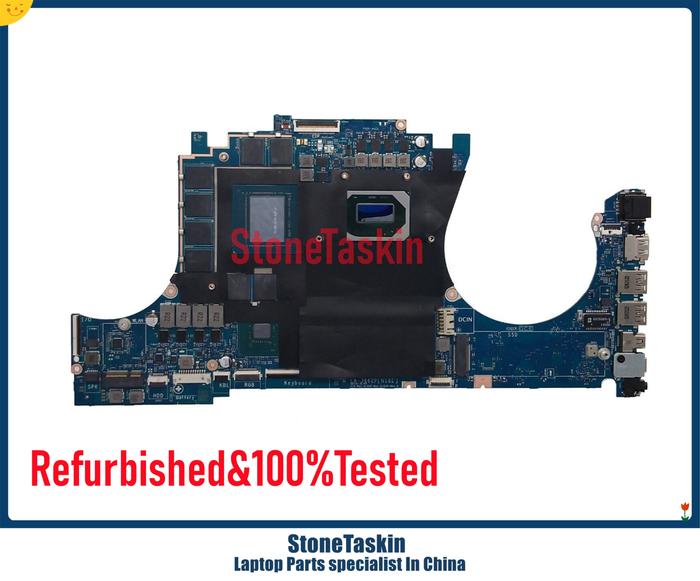 StoneTaskin Used M01318-601 HP Omen 15-DH Laptop Motherboard GPC54 LA-J662P REV: 1.0 I7-10750H N18E-