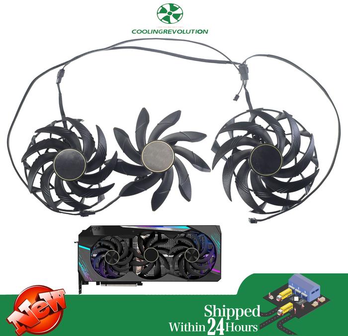 Graphics card fan PLD10015B12H DC12V 0.55A 4Pin for Gigabyte AORUS GeForce RTX 3080 RTX 3090 XTREME