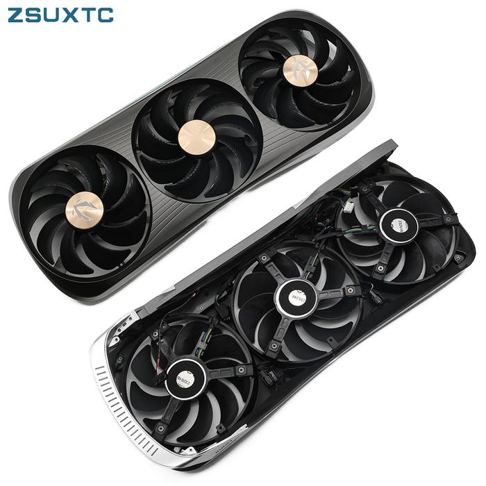 NEW RTX4080 RTX4090 Video Card Fan For ZOTAC GeForce RTX 4080 4090 AMP EXTREME AIRO Graphics Card GP