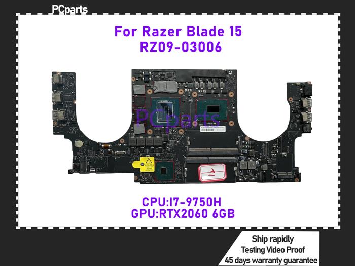 PCparts Original RZ09-03006 For Razer Blade 15 Standard Edition 2019 Laptop Motherboard I7-9750H CPU