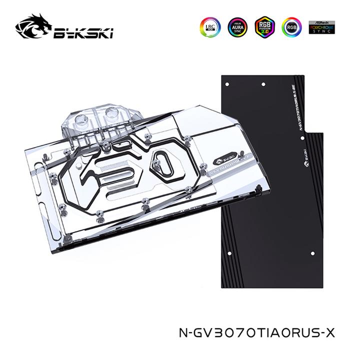 Bykski Water Cooler For Gigabyte RTX 3070Ti AORUS MASTER 8GD VGA Full Cover,G1/4",Cooling Block, N-G
