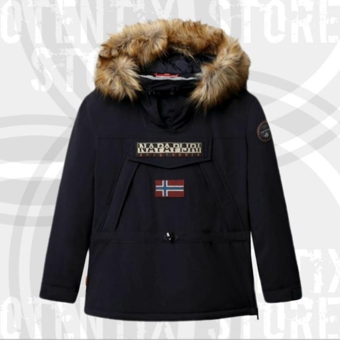 Napapijri Skidoo 3 Hooded Anorak Jacket - Dark Ue Terbaru