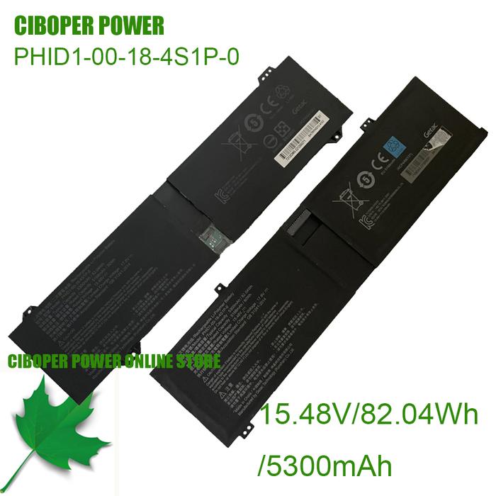 CP Laptop Battery PHID1-00-18-4S1P-0 15.48V/80Wh/5300mAh For Vision 16 Pro M23, Vision 16 Pro RTX 30
