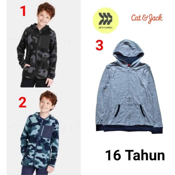 Jaket hoodie anak laki cowo Cat and Jack all in motion 16 tahun jacket