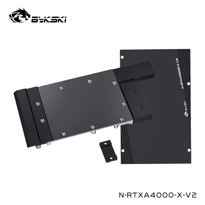 Bykski Metal Design Water Block Serve For Leadtek RTX A4000 Graphics Card Cooling Cooler With Back P