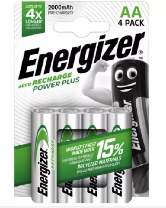 BATERAI A2 ENERGIZER ACCU RECHARGE POWER PLUS BATTERY AA 2000MAH BP4