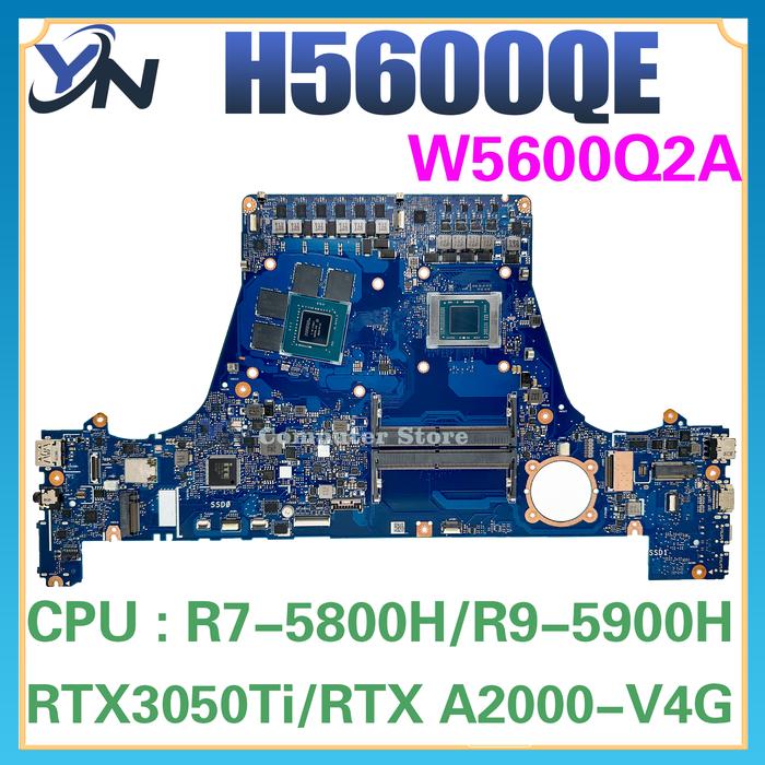 H5600Q Mainboard For ASUS H5600QE J5600QE W5600Q2A J5600Q2A Laptop Motherboard R7-5800H R9-5900H RTX
