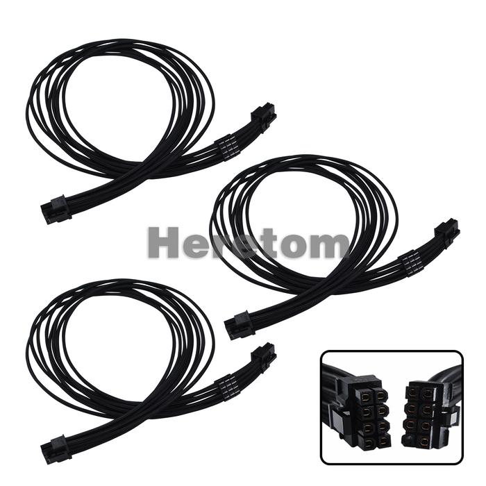 3-Pack GPU Power Cable for Seasonic FOCUS PLUS 850 8-pin Modular RTX3080