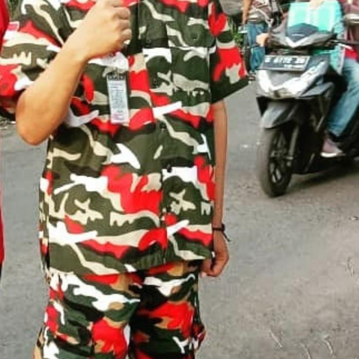 SERAGAM LASKAR MERAH PUTIH - SETELAN LASKAR MERAH PUTIH - KEMEJA LASK