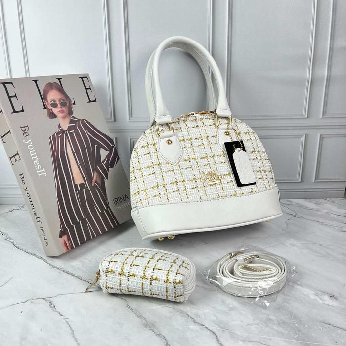 Tas selempang wanita kulit Alma medium size 24cm-Tas bahu wanita kulit import-Tas slingbag wanita te