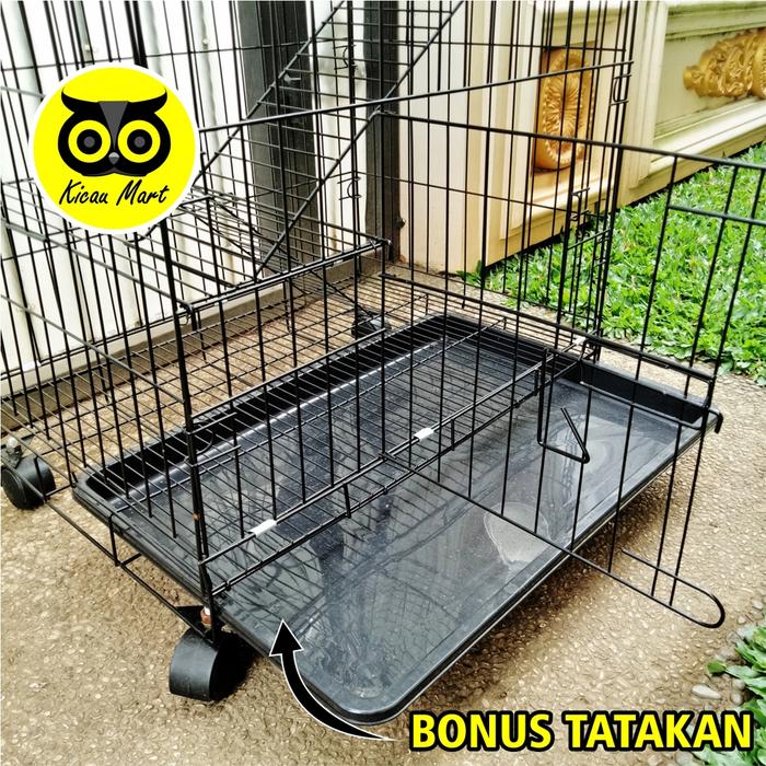 Kicau Mart KHUSUS 3 JAM SAMPAI INSTAN GRAB GOJEK Kandang Kucing 3 Tingkat Large Jumbo 90x60x45 L Kan