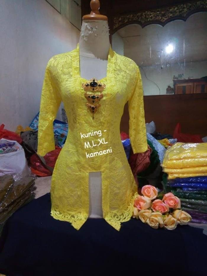 Spesial Produk Pilihan Kebaya Jadi Brokat Cord Strait Kuning Lemon Pasti Suka