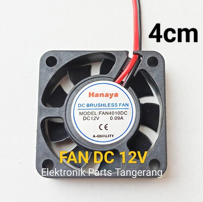 FAN DC 12V 4CM KIPAS PENDINGIN UKURAN 4CM FAN DC 4CM 12V FAN DC 12 VOLT 4CM FAN DC 12 V KIPAS 4CM KI