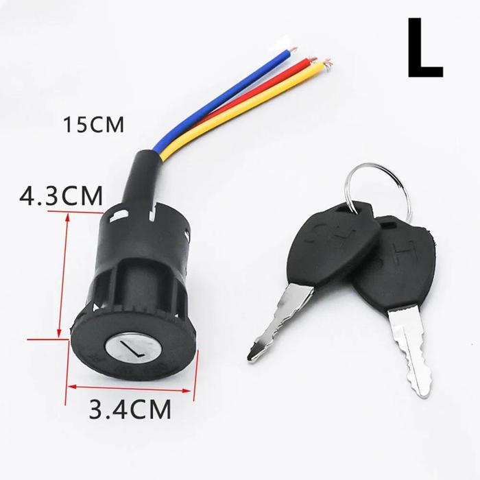 Kunci Kontak Sepeda Listrik Goda Ignition Key Electric Bike Ignition Key Scooter 3 Kabel Ignition Ke