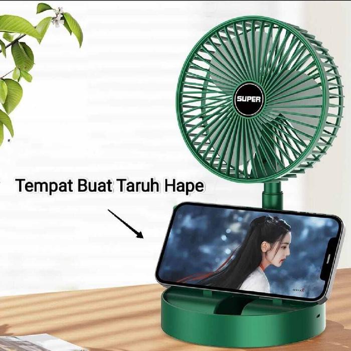 Kipas Angin Lipat Portabel USB Charger Kipas angin Meja Kipas Portabel