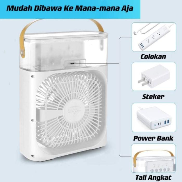 Kipas Angin Pendingin Ac Mini Portable Air Cooler Mobil Dan Ruangan Kamar Kipas Mini Super Dingin