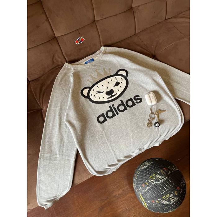Crewneck Sweatshirt Adidas Nigo Bear Second Preloved Berkualitas