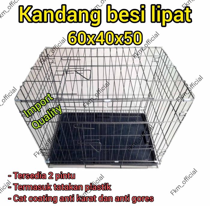 Kandang kucing Size L 60x42x51