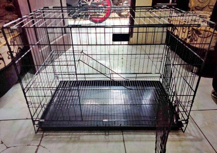 kandang kucing, besar, rumah kucing cantik, varian warna, bahan besi kawat.