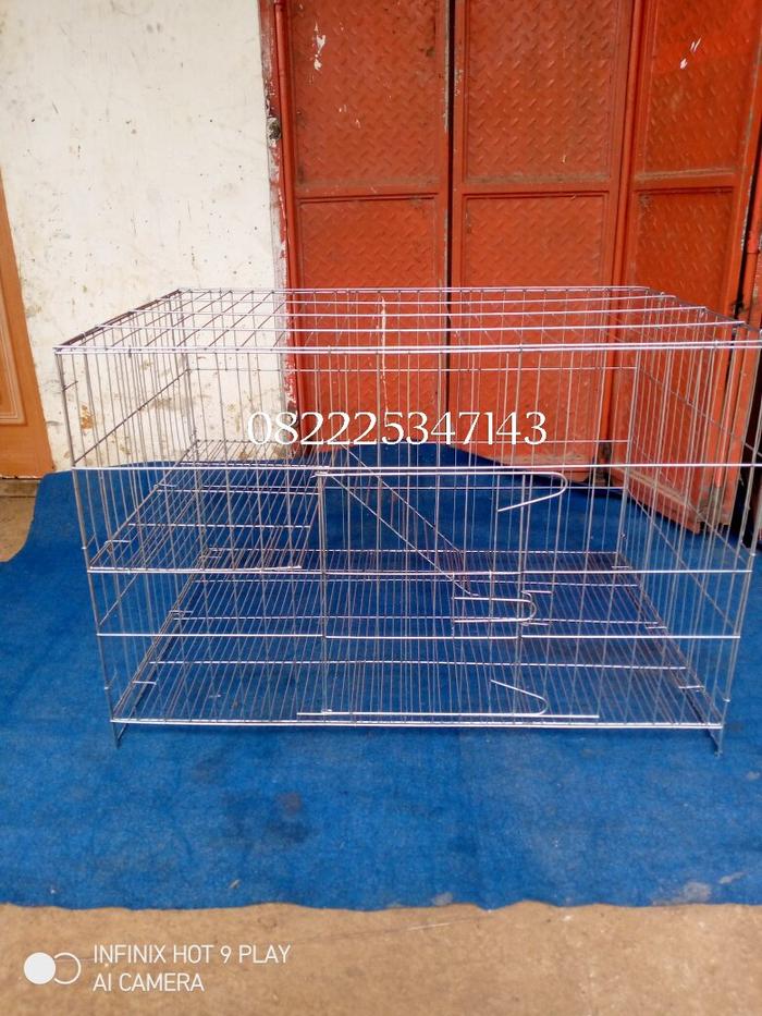 KANDANG JUMBO P90L60T60 Tingkat kandang tingkat kandang galvanis kandang kucing tingkat murah jumb
