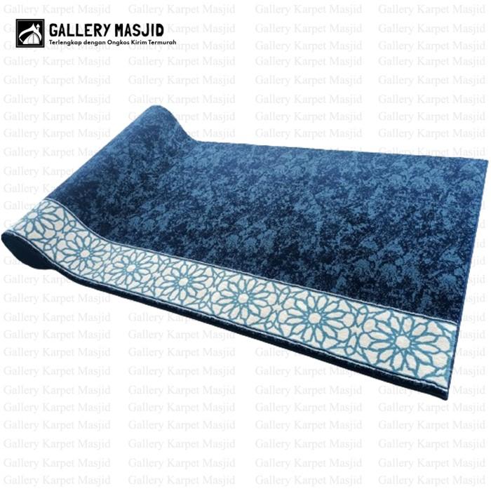 Karpet Masjid 1 Roll 120x600cm AL IMAM Motif Baru Warna Biru/Navy