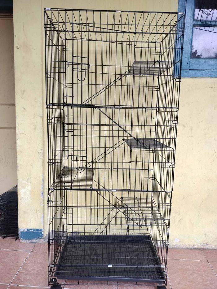 kandang kucing / kandang hewan ukuran 60x40x150cm tingkat 5