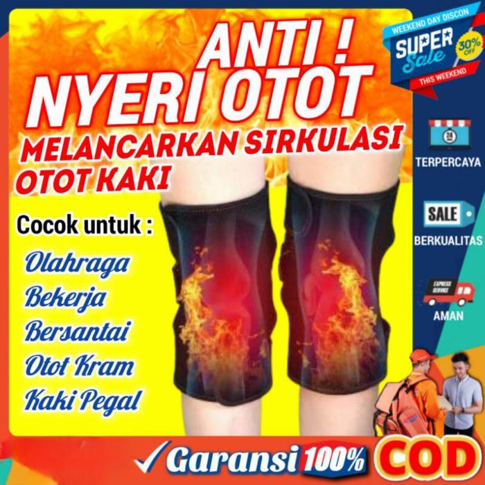 [2 PCS] Deker Lutut Terapi Impor Original Sabuk Pemanas Terapi Kesehatan Lutut Magnetik Deker Nyeri 