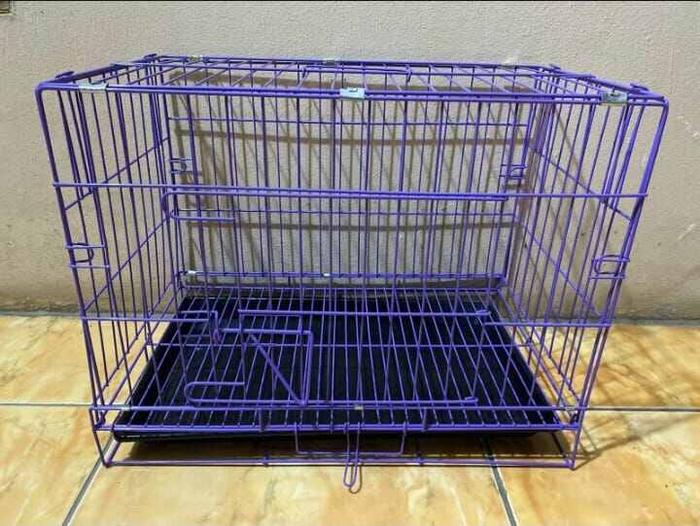 kandang besi lipat ukuran 50x30 tinggi 40. kandang kucing /kandang anjing/ kandang kelinci kandang /