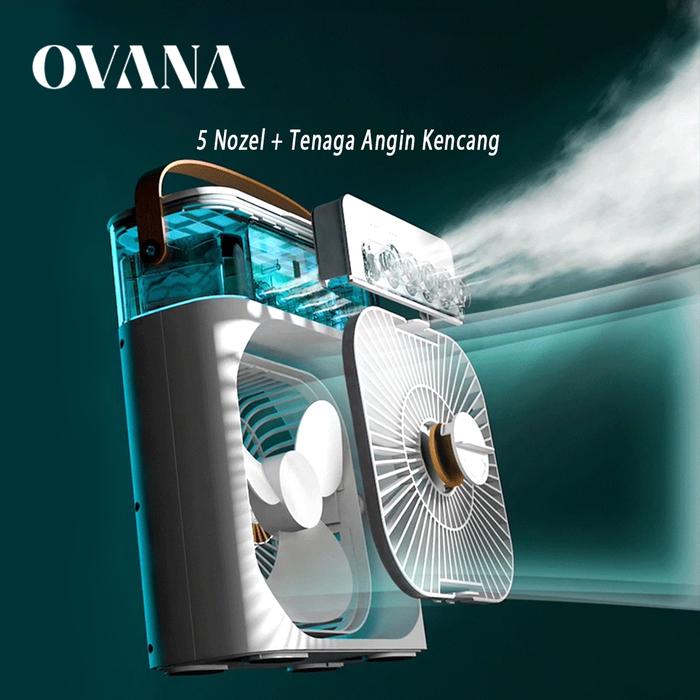 Kipas Angin AC Mini Portable Air Coller Pendingin Ruangan AC Humidifier 600ML Warna Random