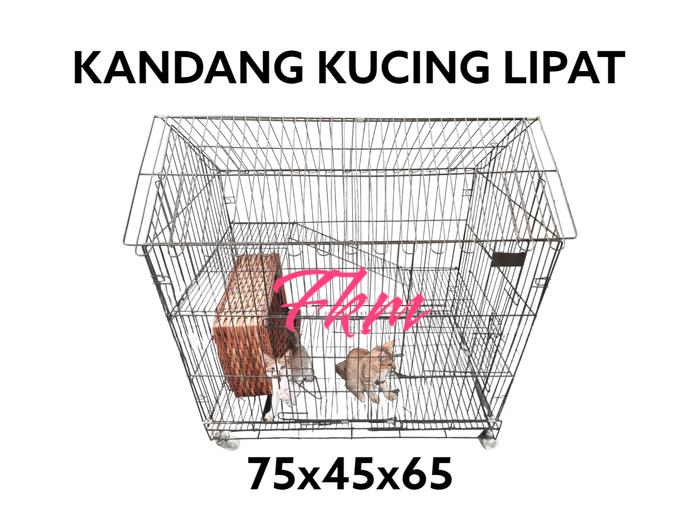 Kandang kucing XL model rumah 2 tingkat