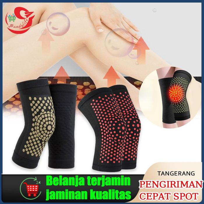 2pcs Sabuk Terapi Pemanas Lutut Alat Terapi Pemanas Lutut Pain Relief Knee Brace Knee Pad