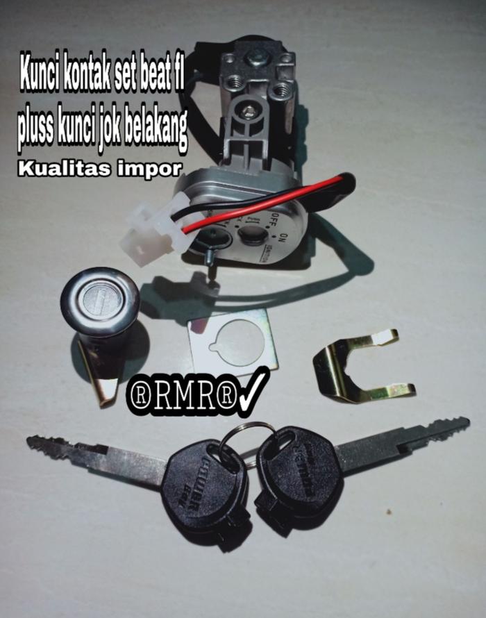 KUNCI KONTAK SET+KUNCI JOK BEAT FI BEAT NEW 2013-2015 K25 BEAT F1 STARTER KASAR