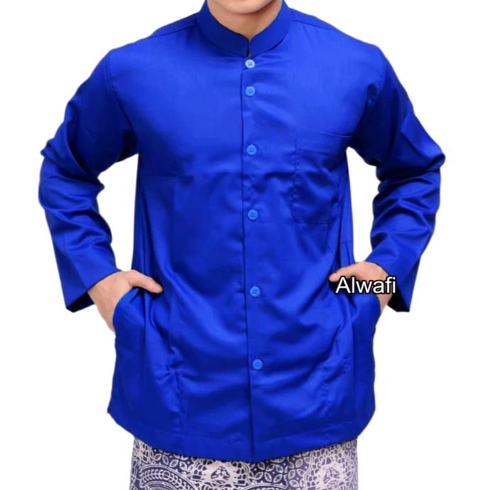 New Item!, Koko Polos Haibah Saku Samping Lengan Panjang Koko Dewasa Terbaru 2024 Lazmall 100% Origi