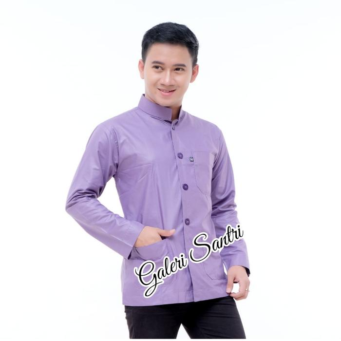Super Murah!, Al Karim Baju Koko Polos Pria Dewasa Lengan Panjang Material Katun Toyobo Rm Size M L 