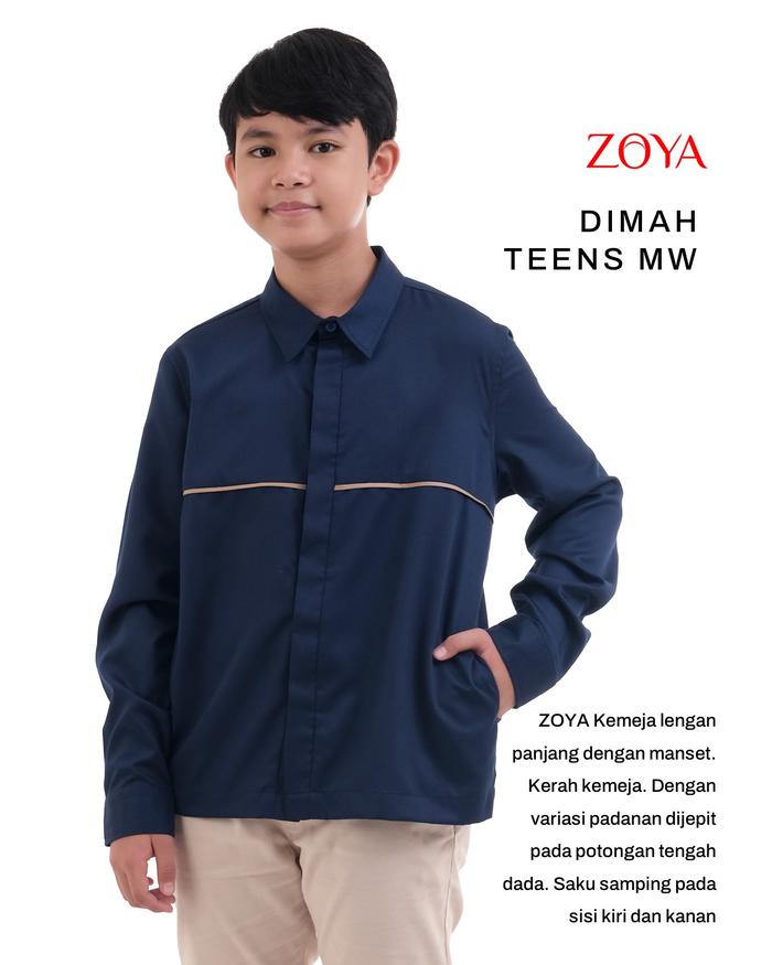 Super Promo!, Zoya Dimah Teens Menswear Navy - Koko Baju Muslim