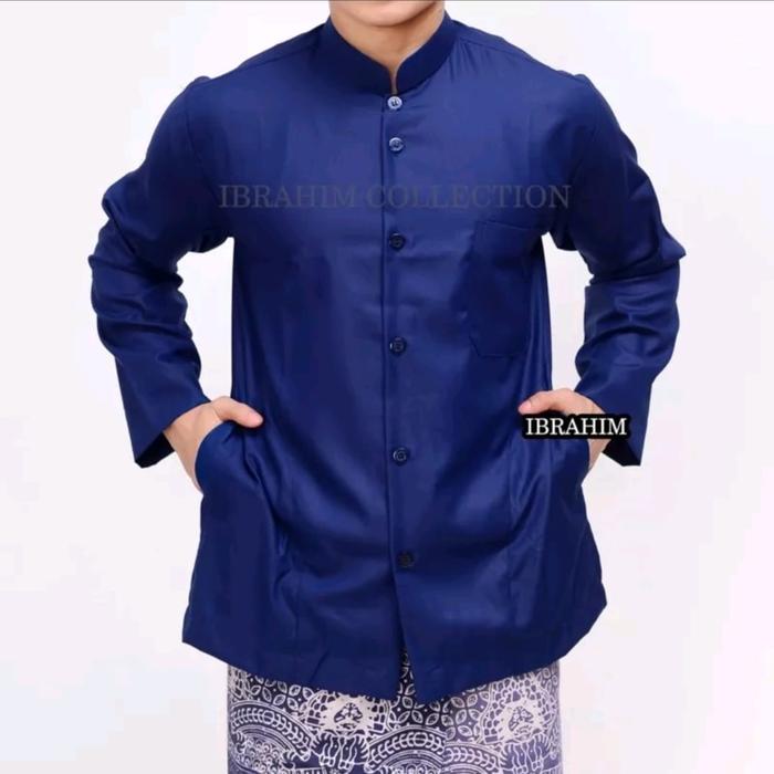 Super Murah!, Baju Koko Al Alawi Habibah Polos Dewasa Lengan Panjang Baju Muslim Pria Seragam Hadrah