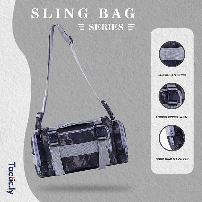Tas Sling Bag Tas Selempang Casual Unisex TCL-32-484 Abu
